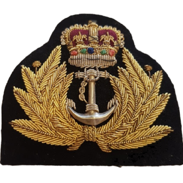 Ecusson Royal Navy broderie à la main