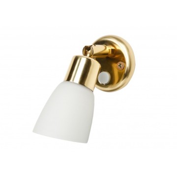 Lampe applique orientable opal doré 10W 12V