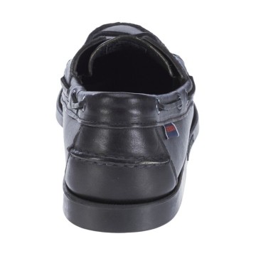 Chaussures bateau en cuir Sebago Docksides, Noir