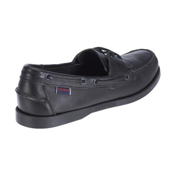 Chaussures bateau en cuir Sebago Docksides, Noir