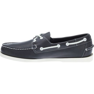 Chaussures bateau en cuir Sebago Docksides bleu nuit