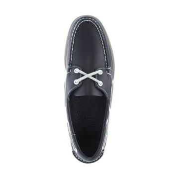 Chaussures bateau en cuir Sebago Docksides bleu nuit