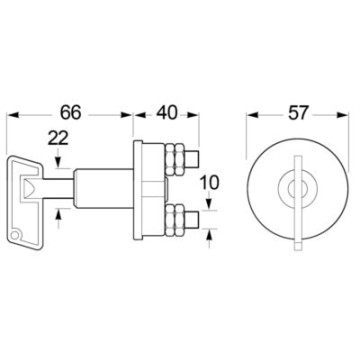 Coupe batterie 100A / 12V