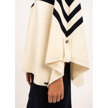 Veste cape en laine Saint James Morgny