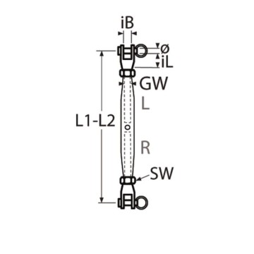 Wantenspanner mit Gabeln (mehrere Größen verfügbar)