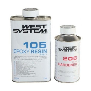 Résine Epoxy+durcisseur West System Slow 500g