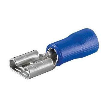 Cosse électrique bleu femelle 1-2.6mm² - 6.3 mm