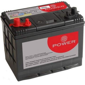 Batterie marine AB Power 72A pour démarrage moteur et servitude