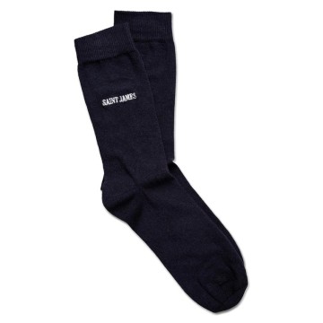 Saint James Socken Bestickte Füße Marine