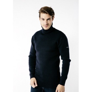 Pull homme col roulé Saint James, Marine