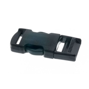 Clip de sangle en nylon noir, 25 ou 30mm