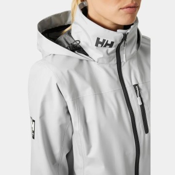 Veste Femme Helly Hansen Crew Hooded Jacket 2.0 Grey