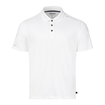 Musto Evo Crew Sunblock Kurzärmeliges Polo-Shirt Weiß