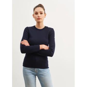 Pull Marin Uni Marée U navy